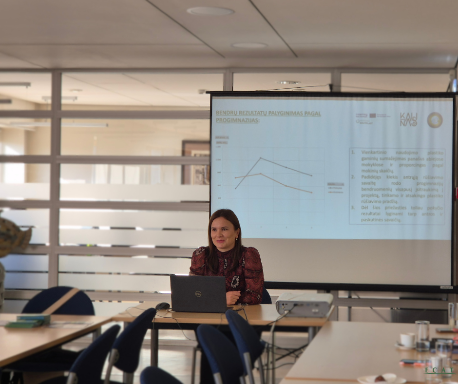 Kauno miesto savivaldybės atstovė pristato veiklą mokyklose